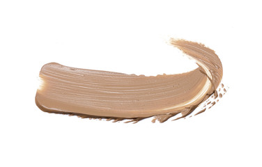 Liquid foundation isolated on white