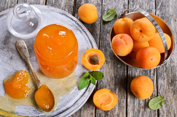 Jam from apricots
