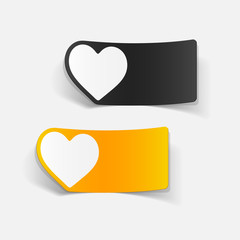 realistic design element: heart