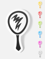 realistic design element. hand mirror