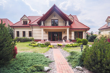 Facade of singe-family house