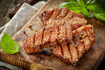 grilled beef steak