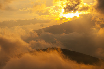 Colorful sky during spectacular sunset