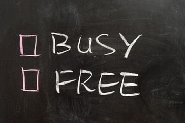 Busy or free