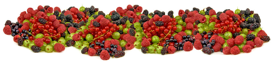 isolated image many berries