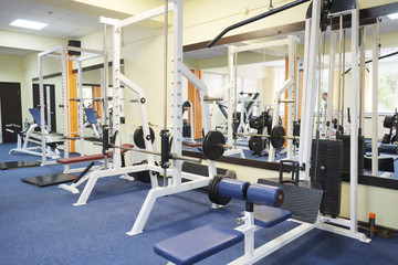 The image of a fitness hall