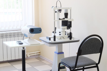 Interior of an ophthalmologic office
