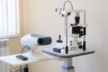 Interior of an ophthalmologic office
