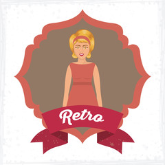 Retro Woman design