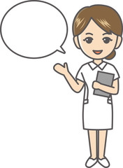 看護師　医療　吹き出し