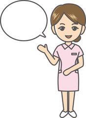 看護師　医療　吹き出し