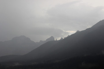 Gewitter in den Alpen