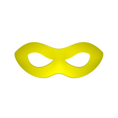 Eye mask in yellow design