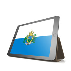 Tablet with San Marino flag