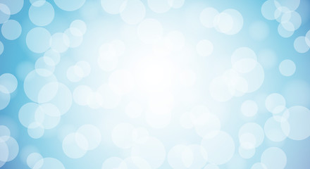 bokeh light wide background blue