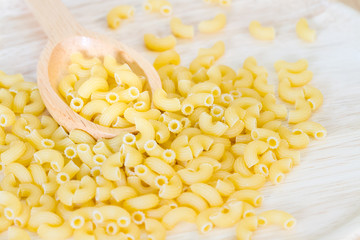 raw macaroni pasta