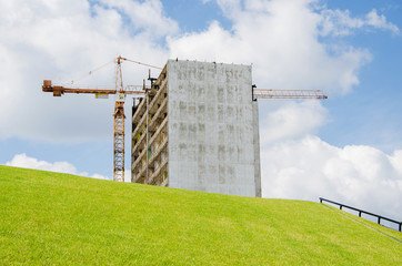 Demolition skyscraper.