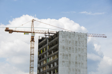 Demolition skyscraper.