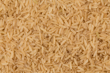 Uncooked Brown rice background