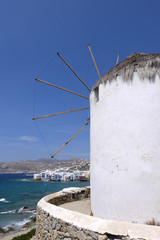 Windmühle in Mykonos-Stadt