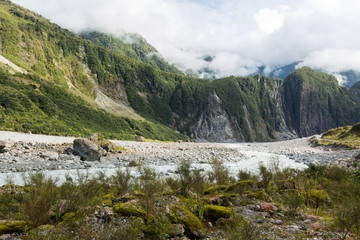 Fototapeta na wymiar Fox Glacier in New Zealand