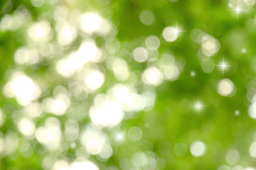 Green bokeh background