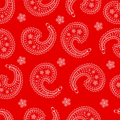 seamless paisley wallpaper Asian style