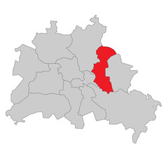 Berlin Lichtenberg-Hohenschönhausen - Vektor