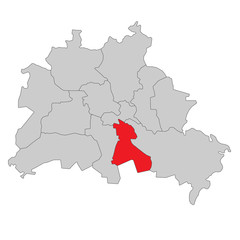 Obraz premium Berlin Neukölln - Vektor