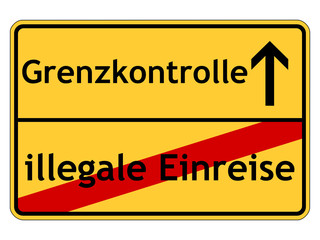 Grenzkontrolle verhindert illegale Einreise