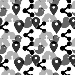 Seamless background on the topic of information  technologies.