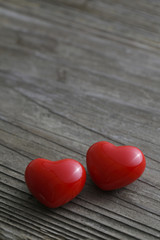 Fototapeta premium Valentine hearts - Stock Image