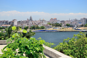 Fototapeta na wymiar View to Havana, Cuba