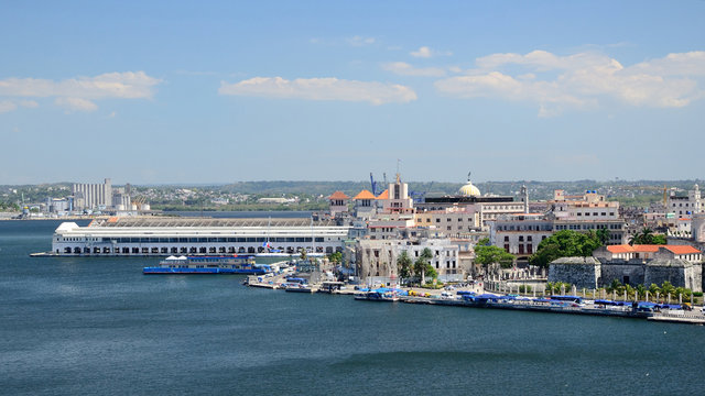 View to the port of Havana, Cuba