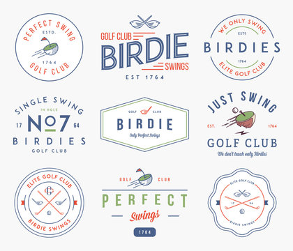 Golf Badges and labels