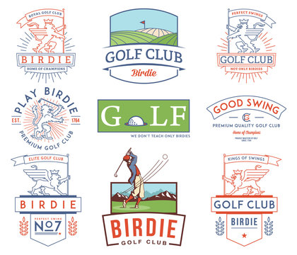 Golf Badges and Labels vol 2 colored