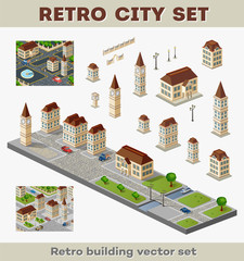retro buildings