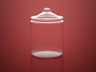 Empty glass rendered
