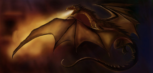 Obraz premium Дракон