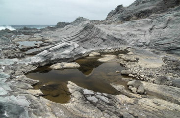 Gran Canaria, north west coast at Banaderos area, old lava field