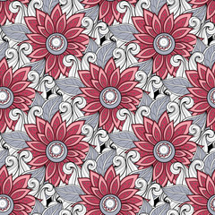 Vector Seamless Floral Pattern
