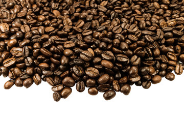coffee beans isolated on white background