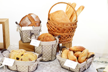 pastries, baguette