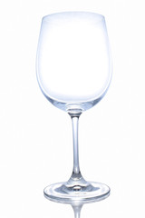 Empty glass of wine