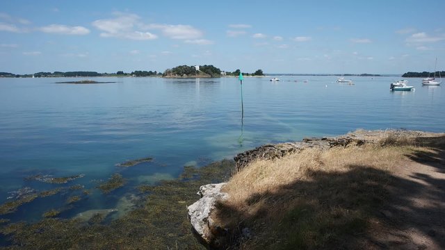 Sentier randonn&eacute;e sur le Golfe du Morbihan