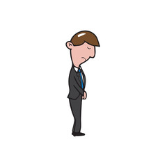 Obraz premium Businessman stands