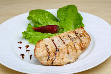 Grilled turkey steak