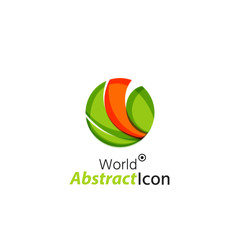 Abstract geometric business corporate emblem - globe, world