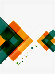 Clean colorful unusual geometric pattern design