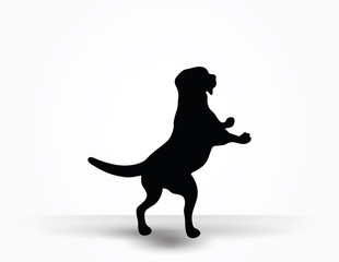 dog silhouette